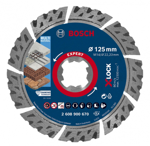 DIAMANTKAPSKIVA XL MULTI 125MM i gruppen El-Handmaskiner Tillbehr / Diamantkapskiva hos SMC Stockholms Maskincentral AB (12844)