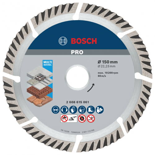 DIAMANTKAPSKIVA BOSCH PRO MULTI 150MM i gruppen El-Handmaskiner Tillbeh�r / Diamantkapskiva hos SMC Stockholms Maskincentral AB (12860)