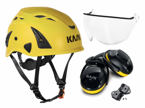 HJLMPAKET KASK GUL i gruppen Skyddsutrustning Frband / Skyddshjlm hos SMC Stockholms Maskincentral AB (2200592)