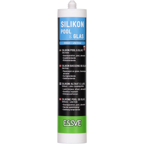 SILIKON POOL & GLAS TRANSPARENT 300ML i gruppen Bygg- Industrikemi Tillbehr / Fogmassa hos SMC Stockholms Maskincentral AB (233047)