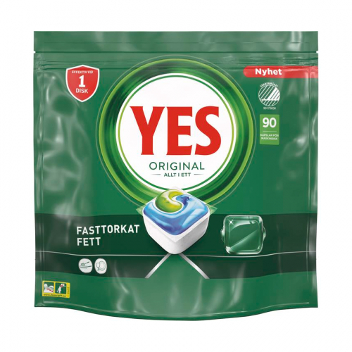 MASKINDISKTABLETTER YES 90-PACK i gruppen Hygien- Stdprodukter / Rengringsmedel hos SMC Stockholms Maskincentral AB (233096)