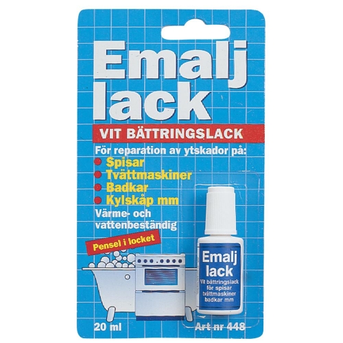 EMALJLACK VIT 448 20ML i gruppen Bygg- Industrikemi Tillbehr / Sprayfrg Rostskydd hos SMC Stockholms Maskincentral AB (23437)