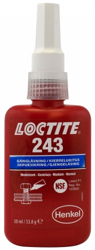 GNGSKRING LOCTITE 243 i gruppen Bygg- Industrikemi Tillbehr / Lim Limpistol hos SMC Stockholms Maskincentral AB (23524r)