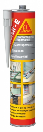 GLASSILIKON SIKASIL-E 300ML TRANSPARENT i gruppen Bygg- Industrikemi Tillbehr / Fogmassa hos SMC Stockholms Maskincentral AB (23602)