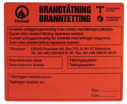 BRANDTTNINGSETIKETT 10ST i gruppen Produktkyrkogrd hos SMC Stockholms Maskincentral AB (23619)