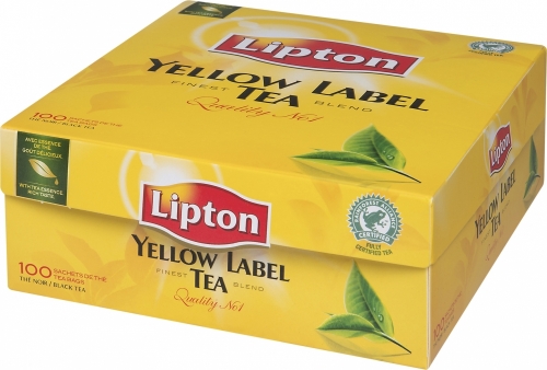 TE LIPTON YELLOW LABEL 100ST i gruppen Frndenheter / Kaffe Te hos SMC Stockholms Maskincentral AB (23801)