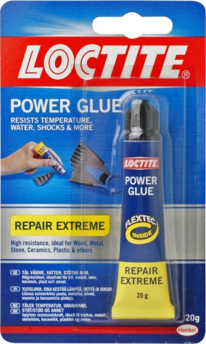 LIM POWER GLUE REPAIR EXTREME 20GR i gruppen Bygg- Industrikemi Tillbehr / Lim Limpistol hos SMC Stockholms Maskincentral AB (24001)