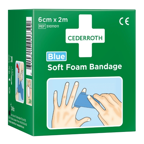 FRBAND 51011011 SOFT 6CM X 2M i gruppen Skyddsutrustning Frband / Frband Frsta Hjlpen hos SMC Stockholms Maskincentral AB (250120)