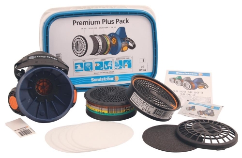 HALVMASK PREMIUM PLUS PACK i gruppen Skyddsutrustning Frband / Andningsskydd hos SMC Stockholms Maskincentral AB (25134)