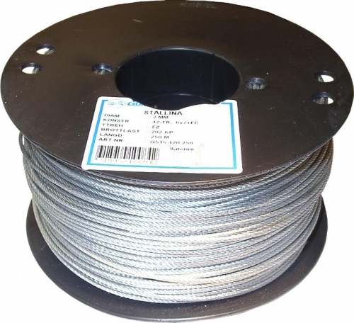 STLWIRE GALV 2,5 MM 42-TRD i gruppen Tejp Tgvirke Wire Lyft / Stlwire hos SMC Stockholms Maskincentral AB (26016)