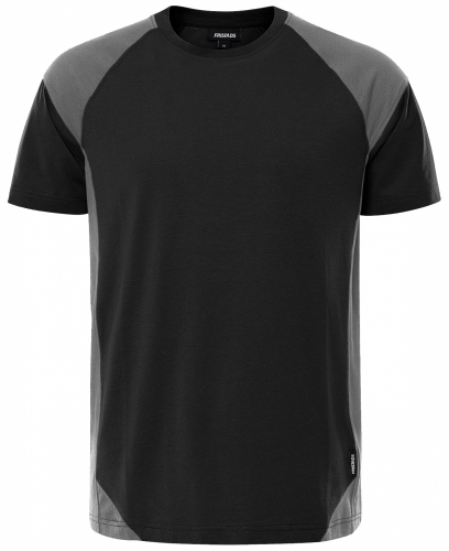 T-SHIRT FRISTADS 7046 GTM SVART/GR i gruppen Klder Skor Verktygsblten / T-shirt hos SMC Stockholms Maskincentral AB (7063420r)