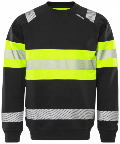 VARSELSWEATSHIRT 7530 GKC SVART/GUL i gruppen Kläder Skor Verktygsbälten / Tröja hos SMC Stockholms Maskincentral AB (7065000r)