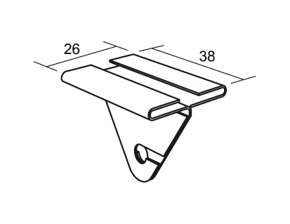 UNDERTAKSKLAMMER CONNECT 24MM 1PAR i gruppen Infstningar / Undertaksklammer hos SMC Stockholms Maskincentral AB (7098)