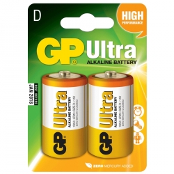 BATTERI GP ULTRA D 1,5V 2ST