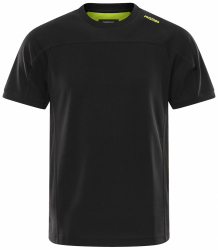 T-SHIRT 7554 SVART/HVIS GUL