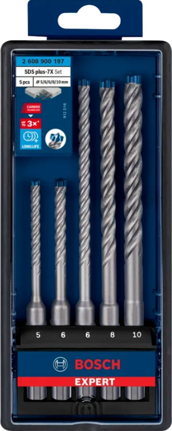 HAMMARBORRSATS SDS+ 7X 5-10MM