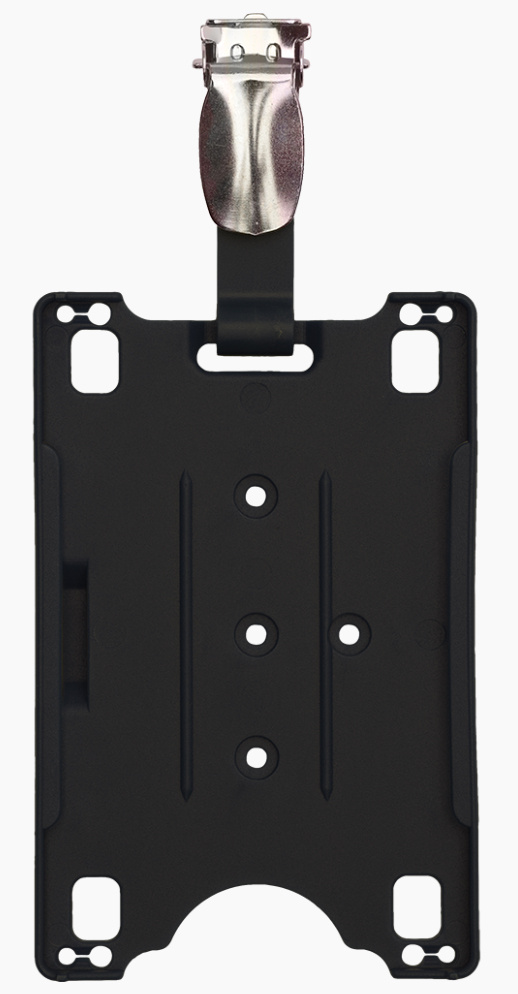 ID-KORTH�LLARE MED CLIPS SVART