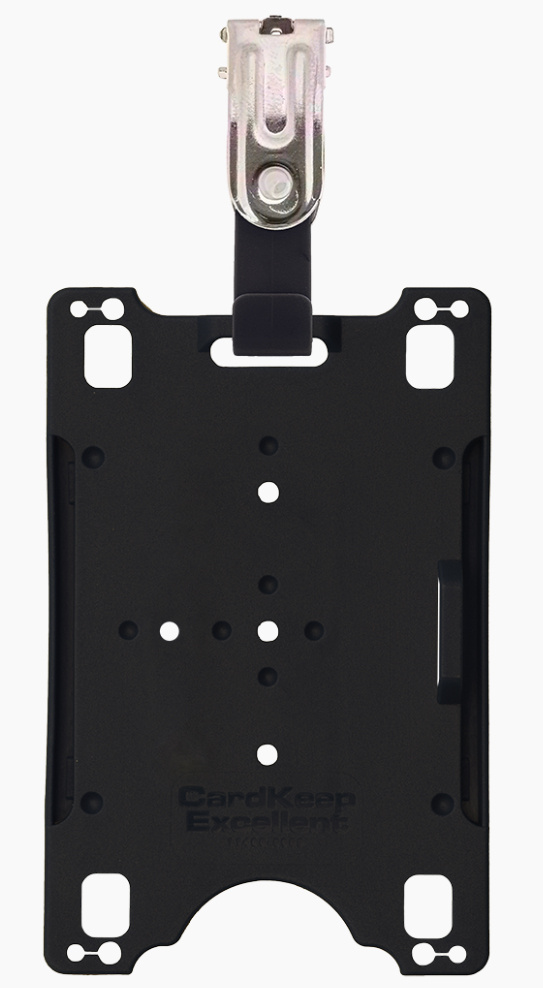 ID-KORTH�LLARE MED CLIPS SVART