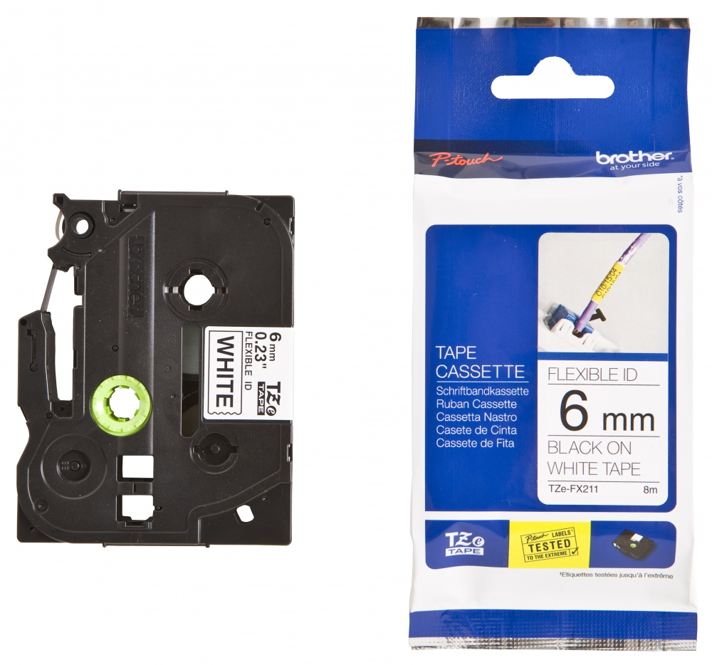 M�RKTAPE BROTHER TZEFX FLEXIBEL ID TAPE
