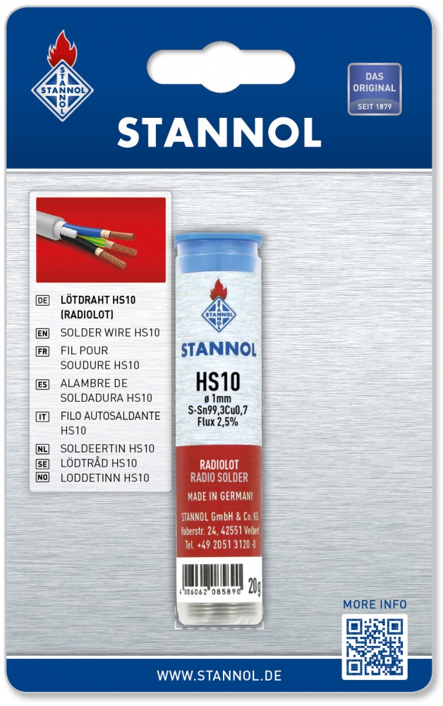 L�DTENNTR�D HS10 1,0MM 20G