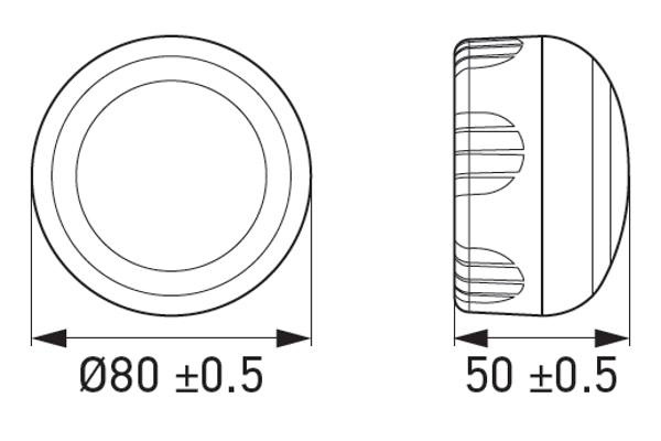 VARNINGSPUCK LED SOS 360