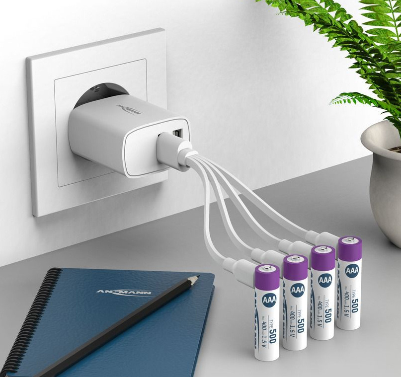 BATTERI ANSMANN TYP500 Li-ion AAA 4ST