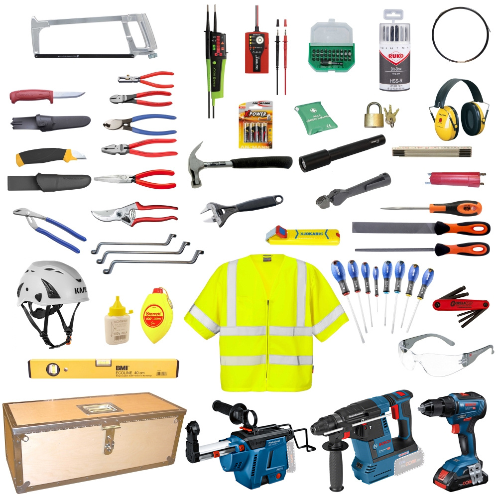 VERKTYGSSATS MED MASKINER