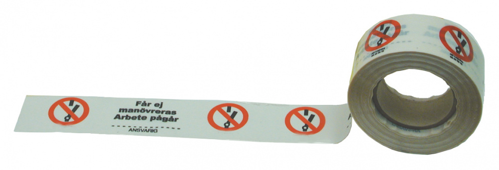VARNINGSTEJP F�R EJ MAN�VRERAS