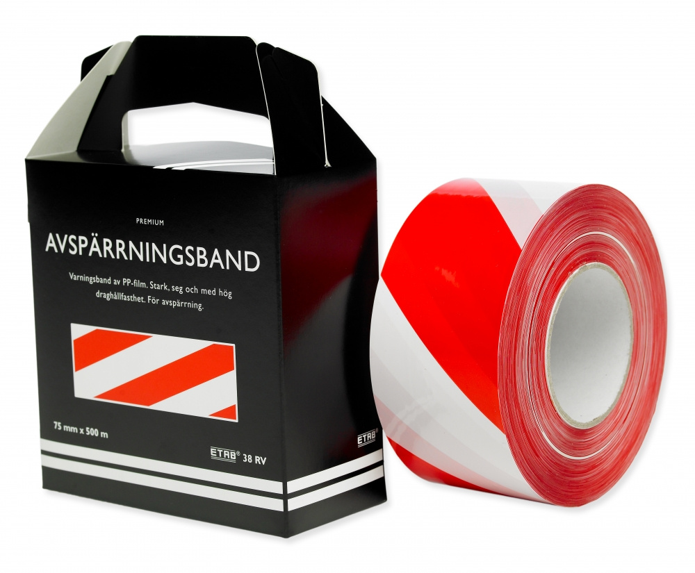 AVSP�RRNINGSBAND R�D/VIT 500M