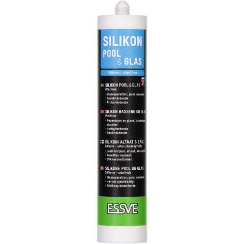 SILIKON POOL & GLAS TRANSPARENT 300ML