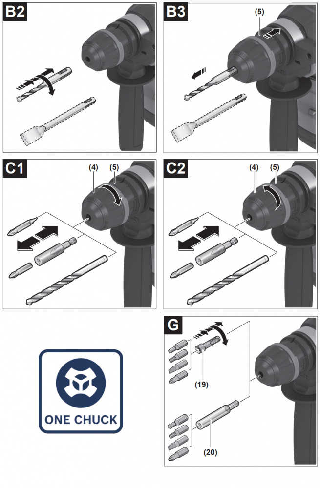 BORRHAMMARE BOSCH GBH 18V-22 X SOLO
