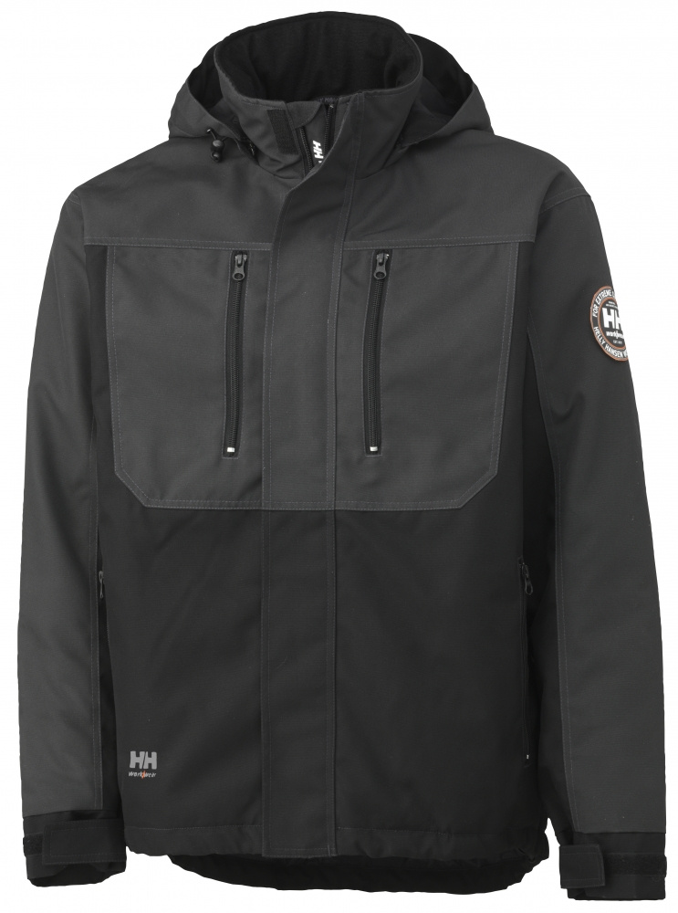 VINTERJACKA HH 76201 SVART/GR�