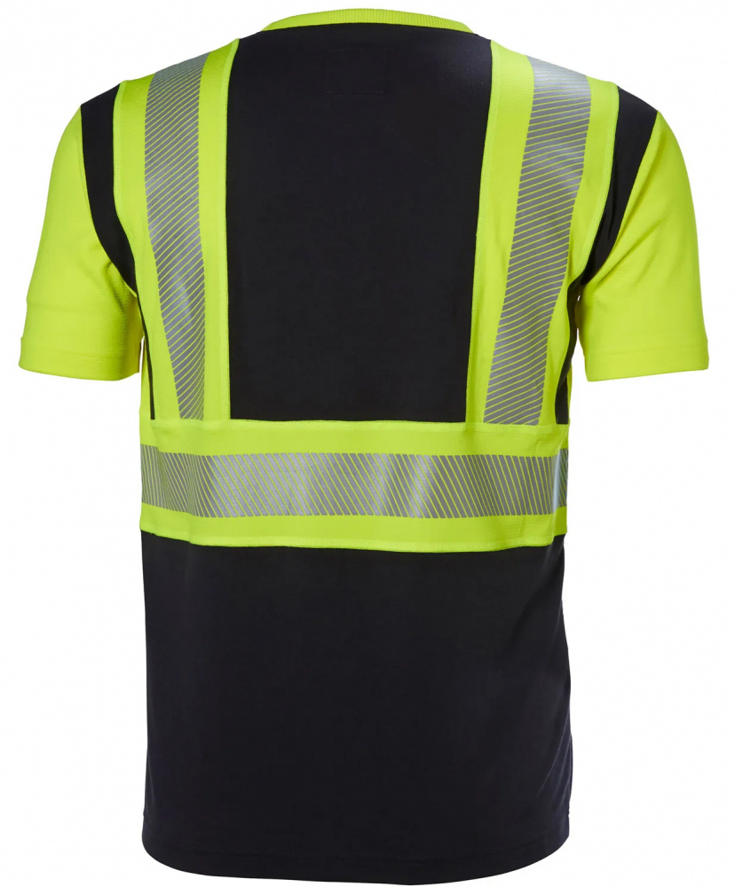 VARSEL T-SHIRT ICU 79271 GUL/SVART