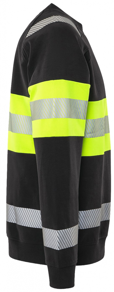 VARSELSWEATSHIRT 7530 GKC SVART/GUL